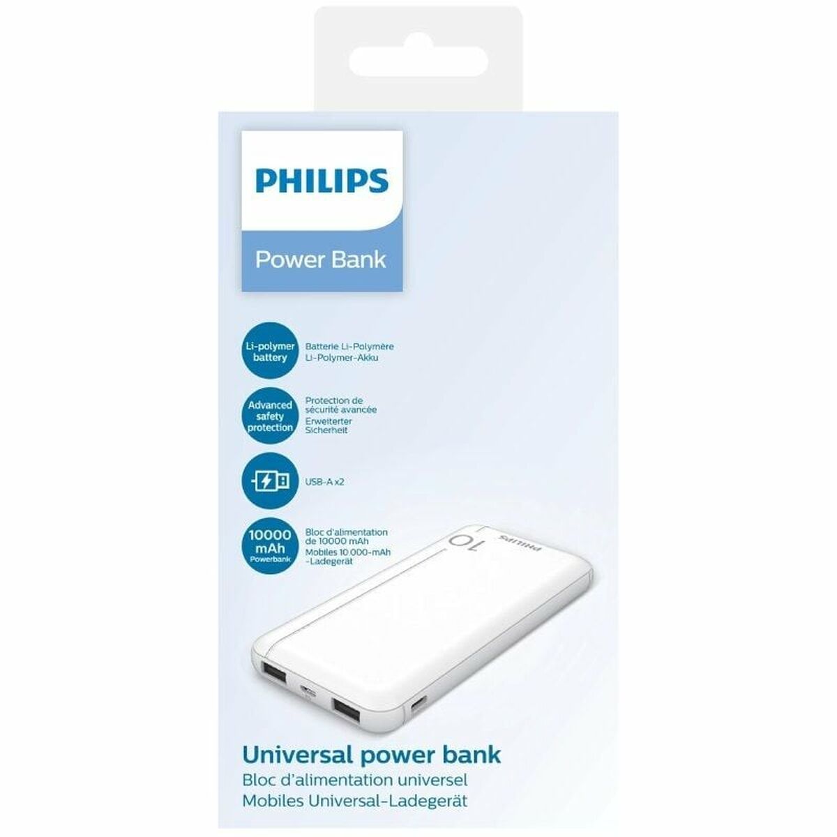 Image secondaire de Powerbank Philips DLP1810NW/62 Blanc 10000 mAh