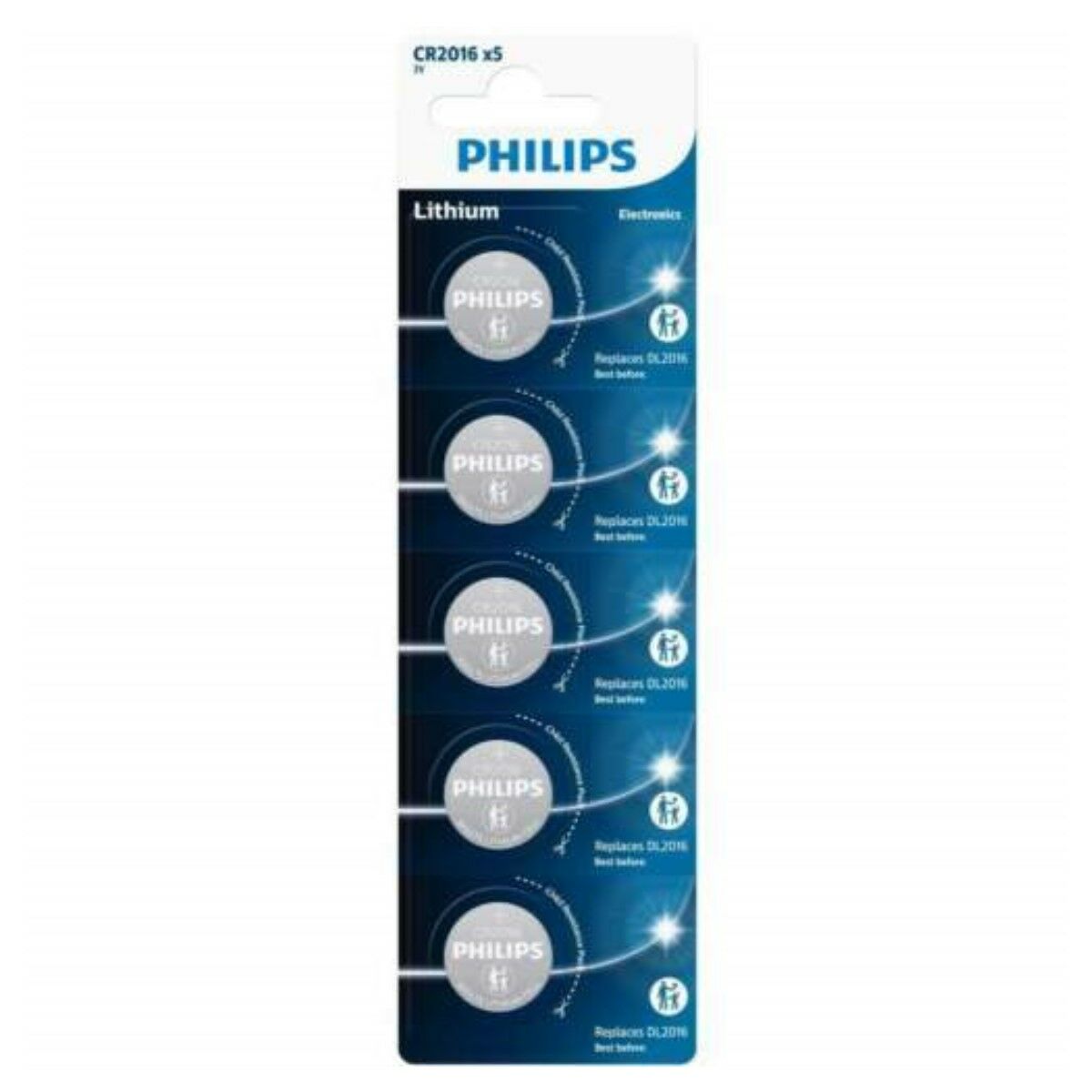 Pile Bouton au Lithium Philips CR2016P5/01B 3 V