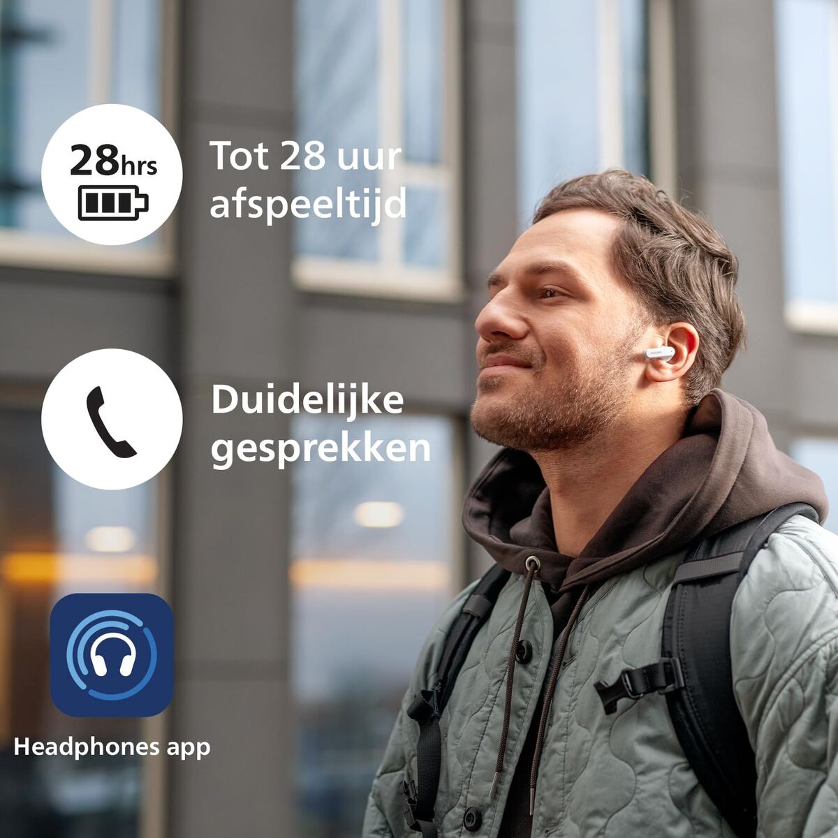 Wireless Headphones Philips TAT2139WT/00 White