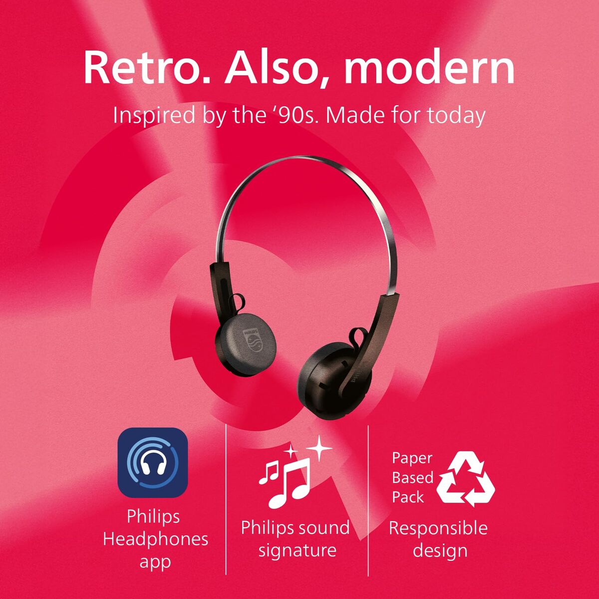 Picture of Headphones Philips TAH2000BK Black