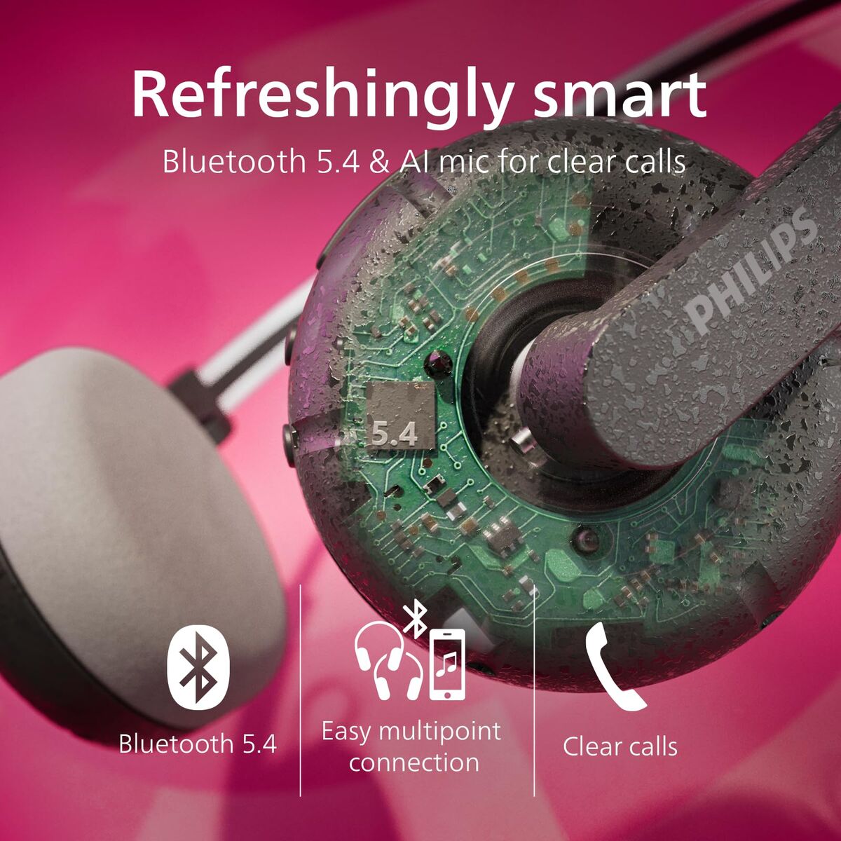 Headphones Philips TAH2000BK Black