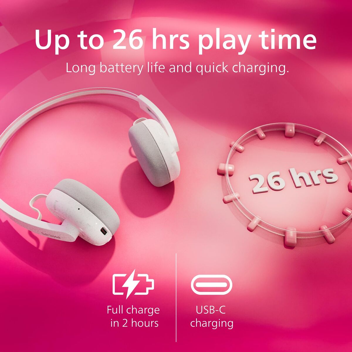 Picture of Headphones Philips TAH2000WT White