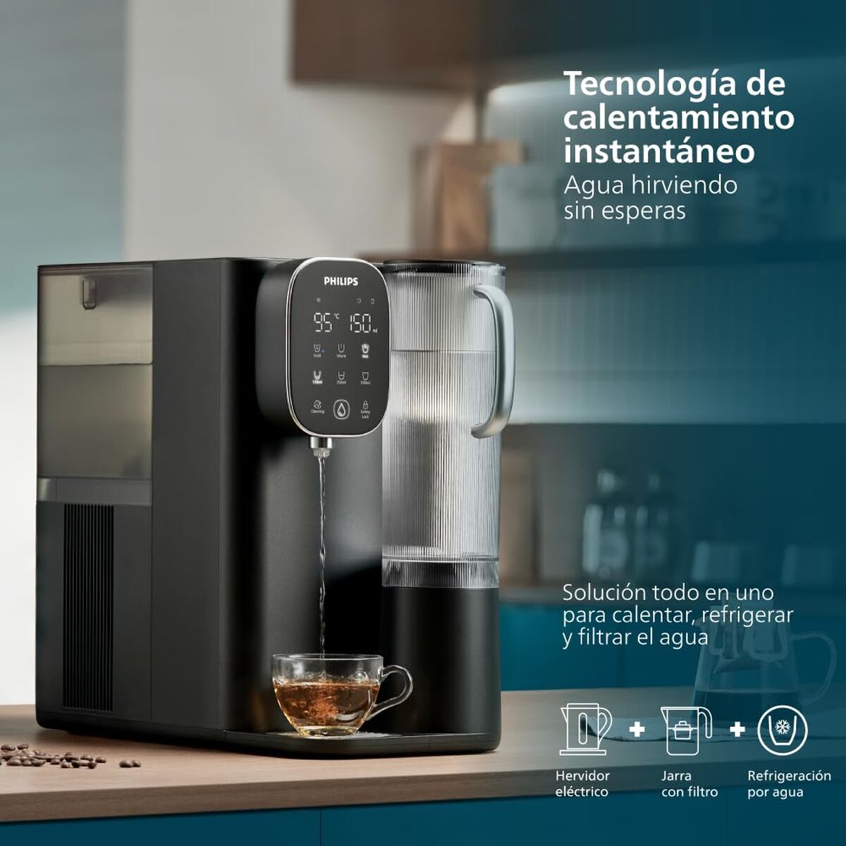 Verstuiverfles Philips Zwart Plastic
