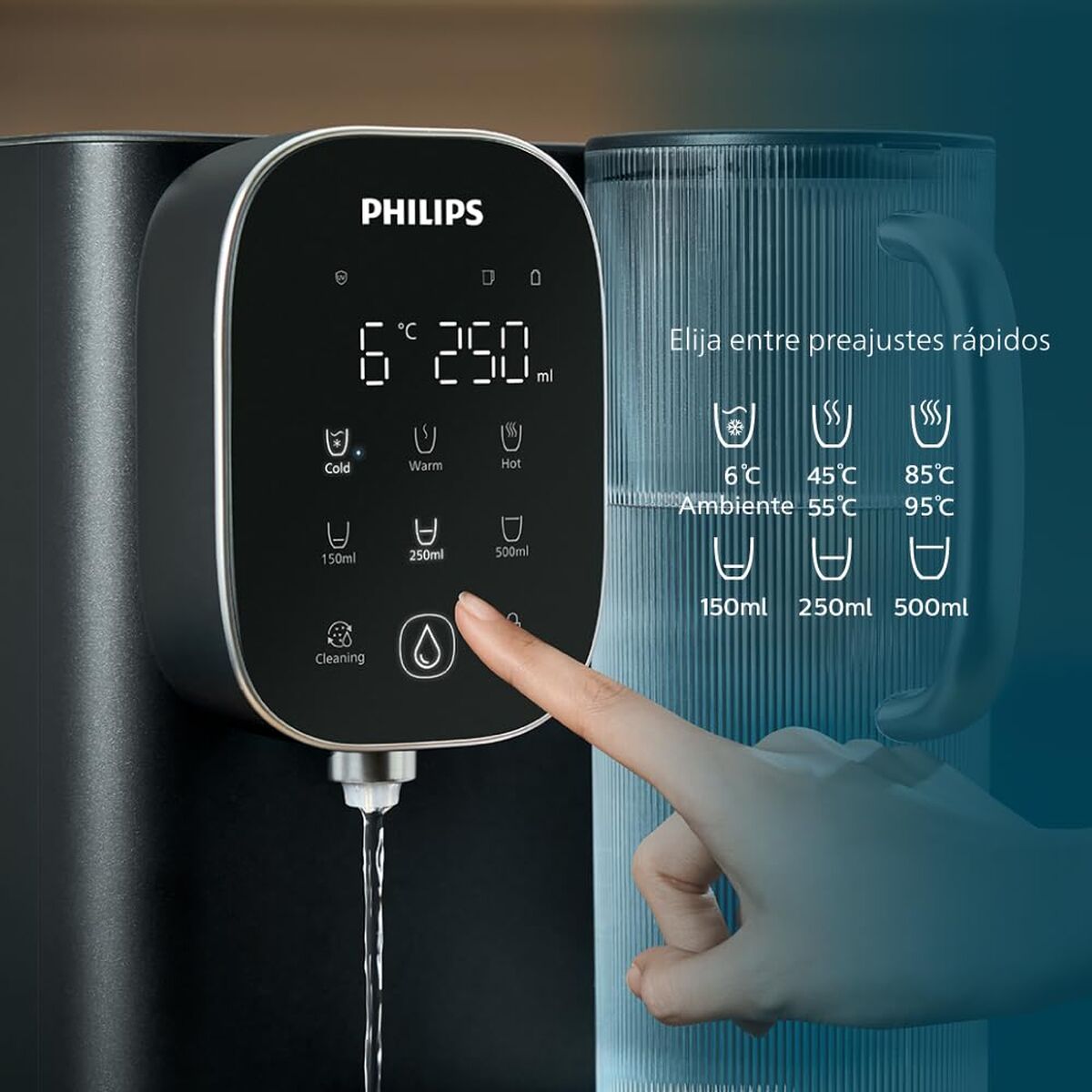 Verstuiverfles Philips Zwart Plastic
