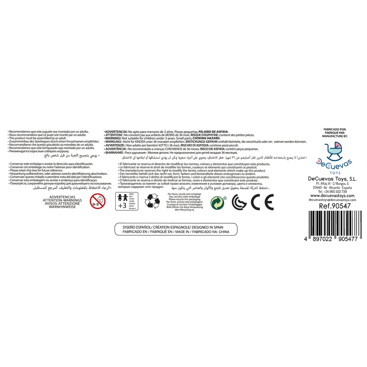 Doll Stroller Decuevas 34 x 50 x 55 cm