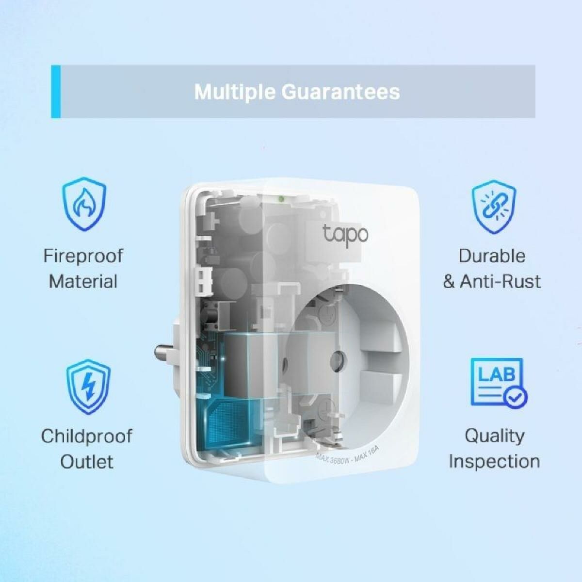 Slim Stopcontact TP-Link P110 Wi-Fi 100 - 240 V 220-240 V 16 A 10 A