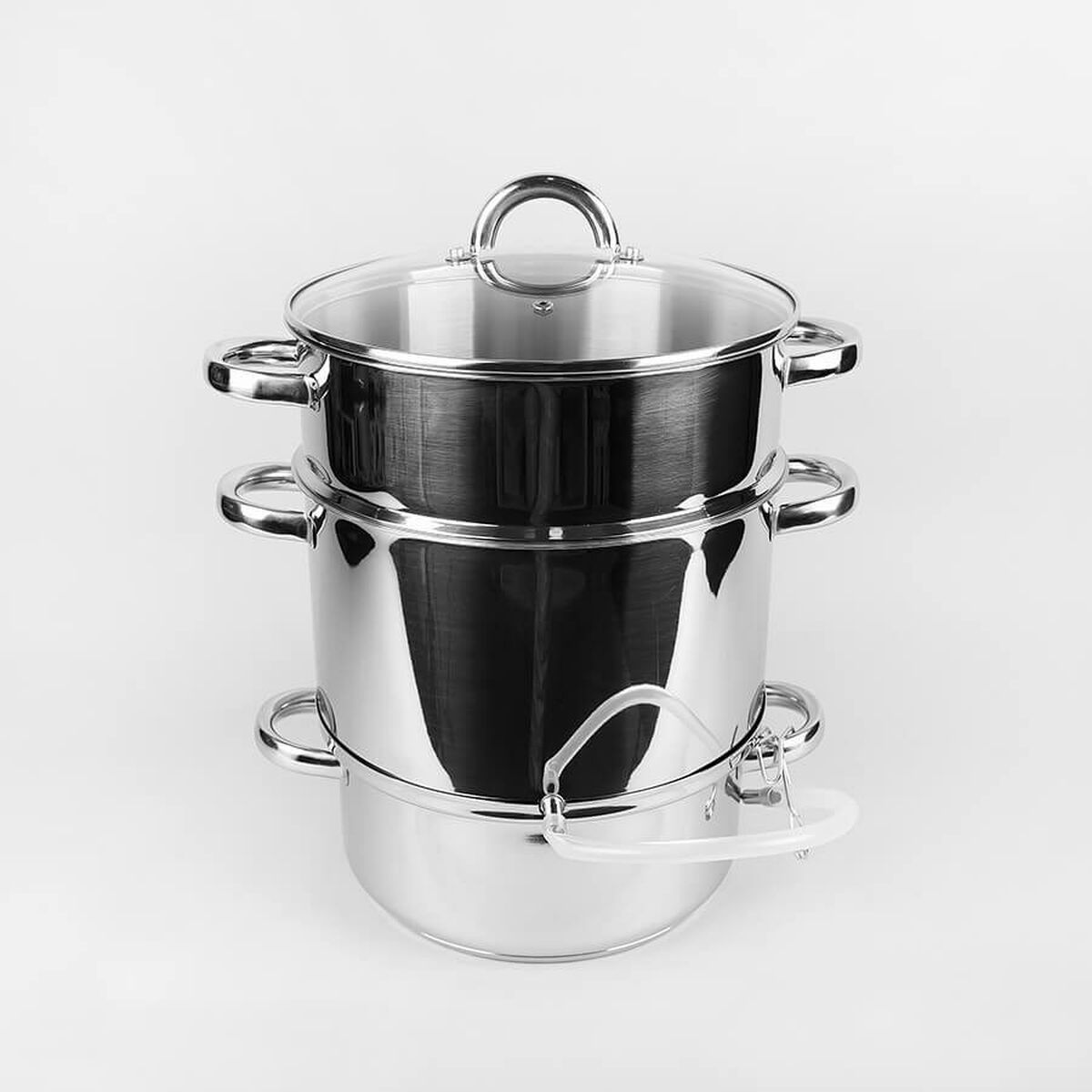 Image secondaire de Cuiseur vapeur Feel Maestro MR-1030 Métal Silicone Acier inoxydable Verre trempé Ø 26 cm 8 L 4,5 L