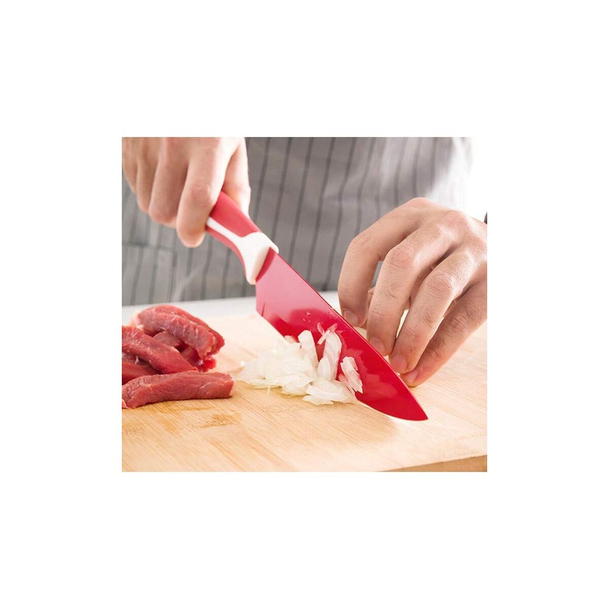 Keramikmesserset mit Sparschäler Knoolvs InnovaGoods IG114918 Edelstahl 6 Stücke (Restauriert A) - Thumbnail 5