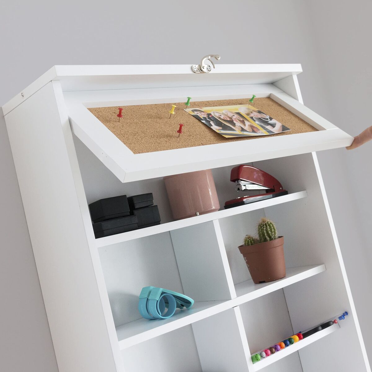 Klappschreibtisch für die Wand Woldy InnovaGoods Weiß Holz (Restauriert A) - Thumbnail 6