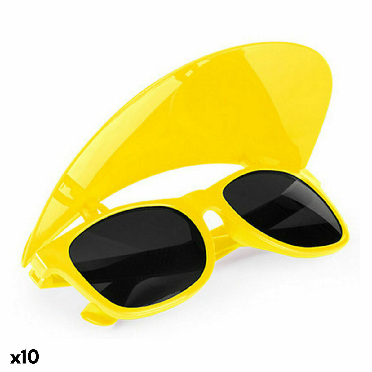 Lunettes de Soleil avec Visière 144803 (10 Unités) Blanc
