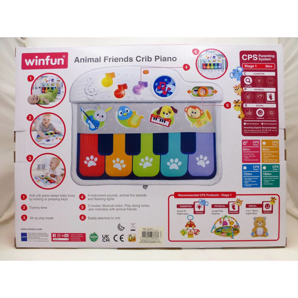 Pianino Interaktywne dla Bobasa Winfun 42 x 3 x 32 cm (4 Sztuk)