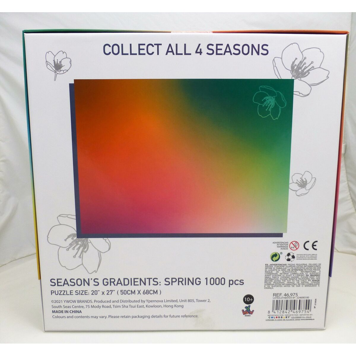 układanka puzzle Colorbaby Season's Gradients Spring 68 x 50 cm (6 Sztuk)