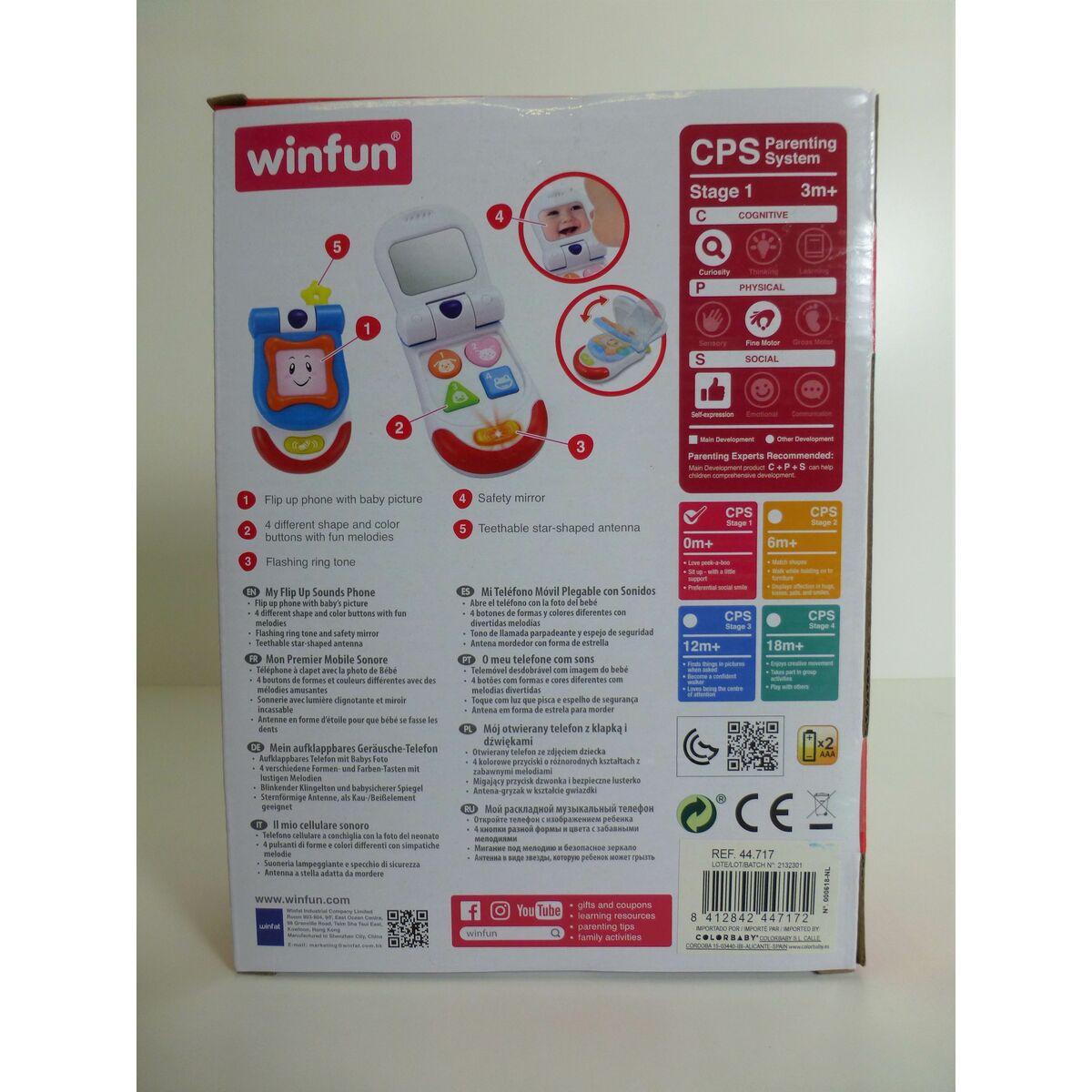 Zabawkowy telefon Winfun 7 x 13,5 x 4,1 cm (6 Sztuk)