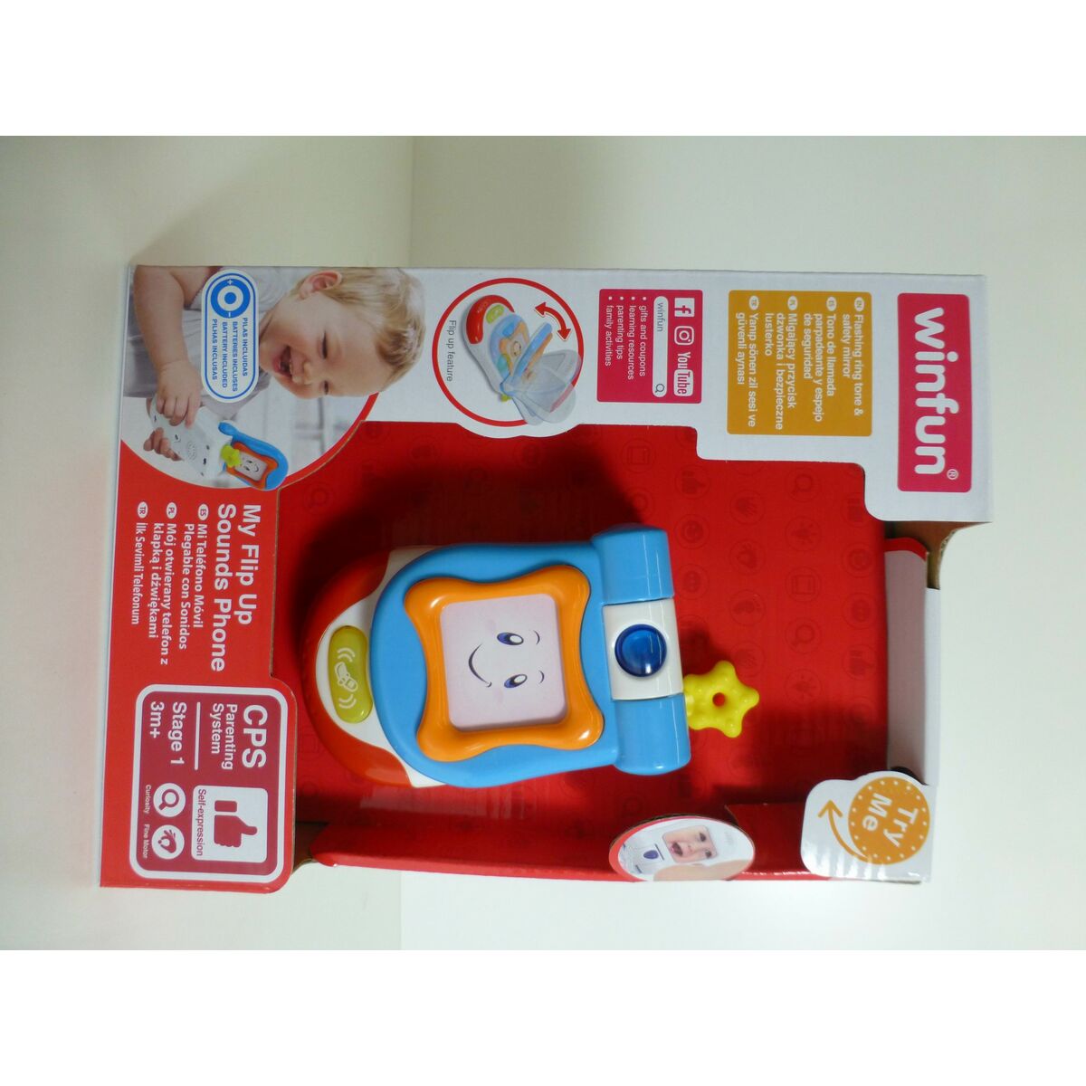 Zabawkowy telefon Winfun 7 x 13,5 x 4,1 cm (6 Sztuk)