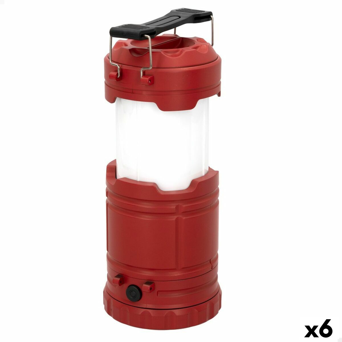 Lanterne à LED Aktive Rouge Camping (6 Unités)