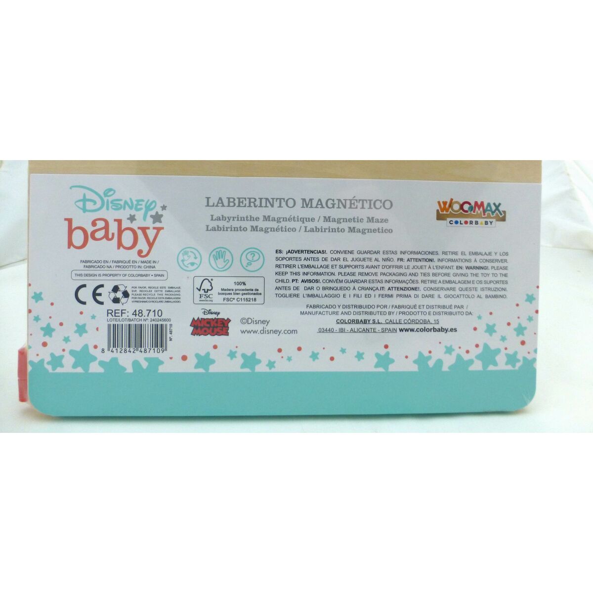 Juego Laberatyczne Disney Drewno 22,5 x 1,5 x 22,5 cm