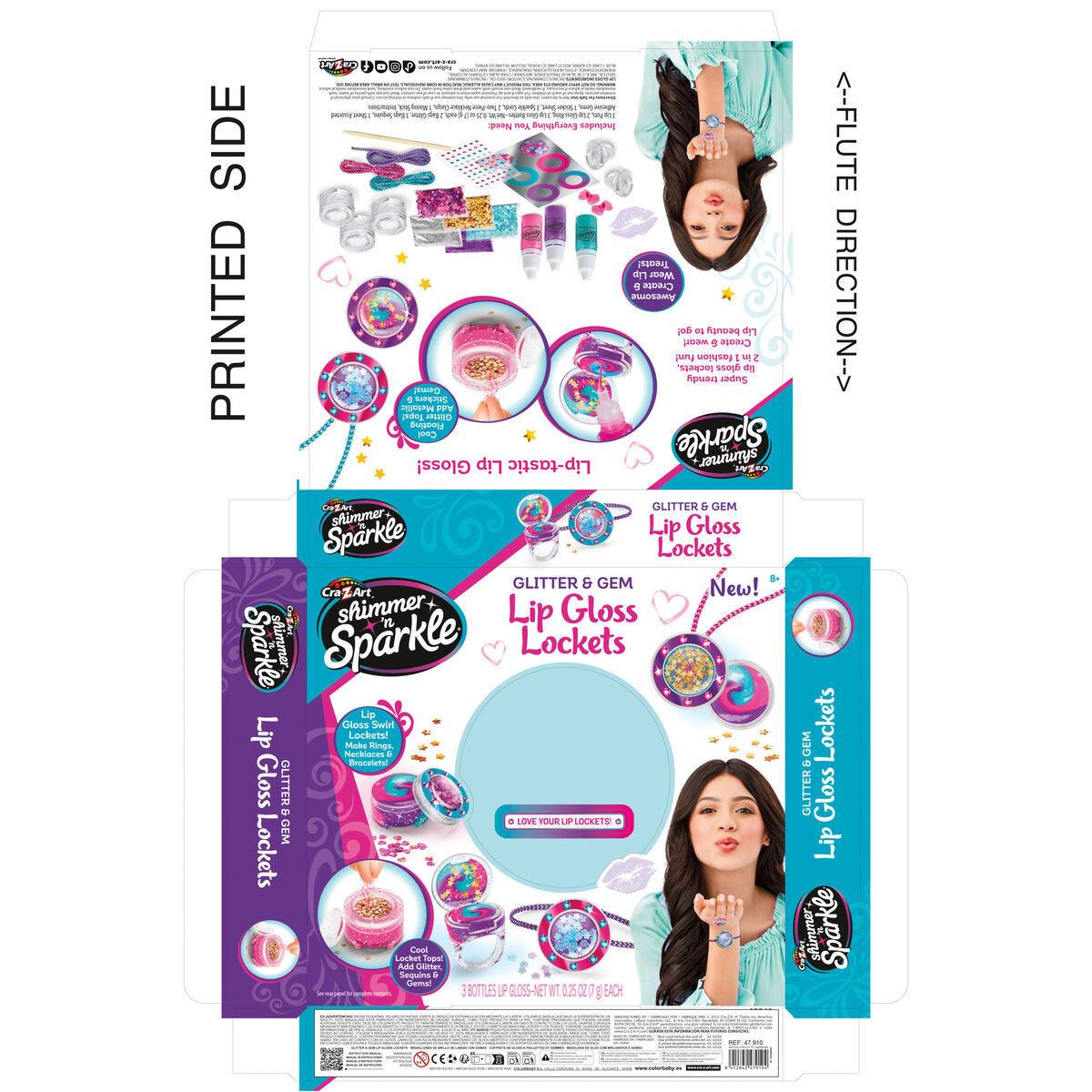 Zestaw do Makijażu dla Dzieci Cra-Z-Art Usta (4 Sztuk)