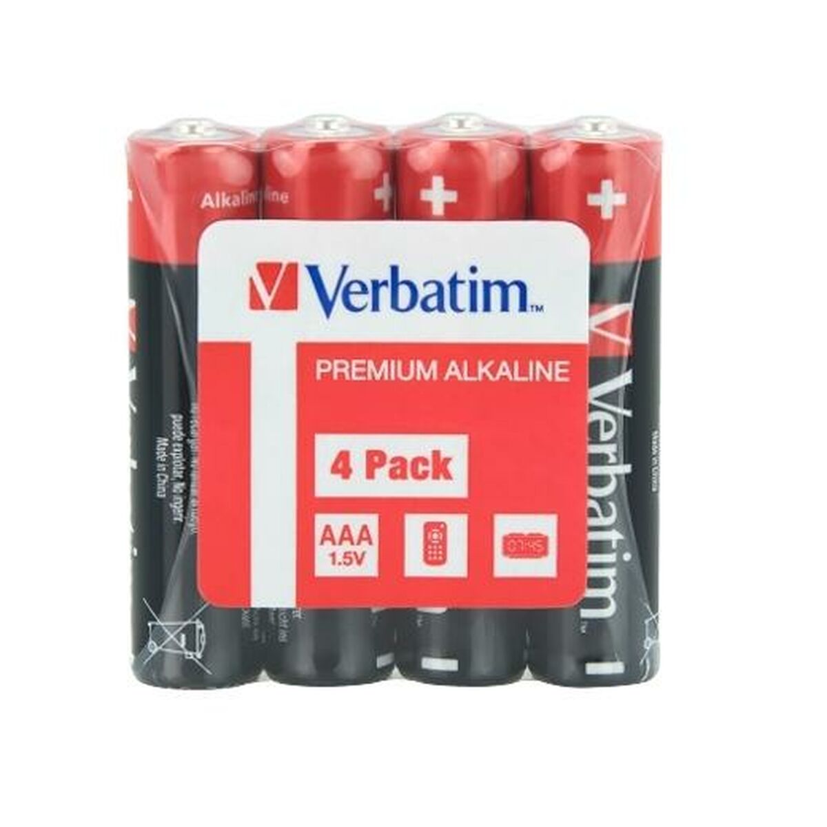 Afbeeldingen van Alkaline Batteries Verbatim 1,5 V LR06 4 Pieces (10 Units)