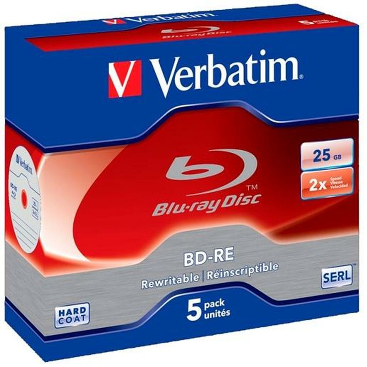 Afbeeldingen van Blu-ray BD-RE Verbatim 25 GB 6x 5 Pieces (10 Units)