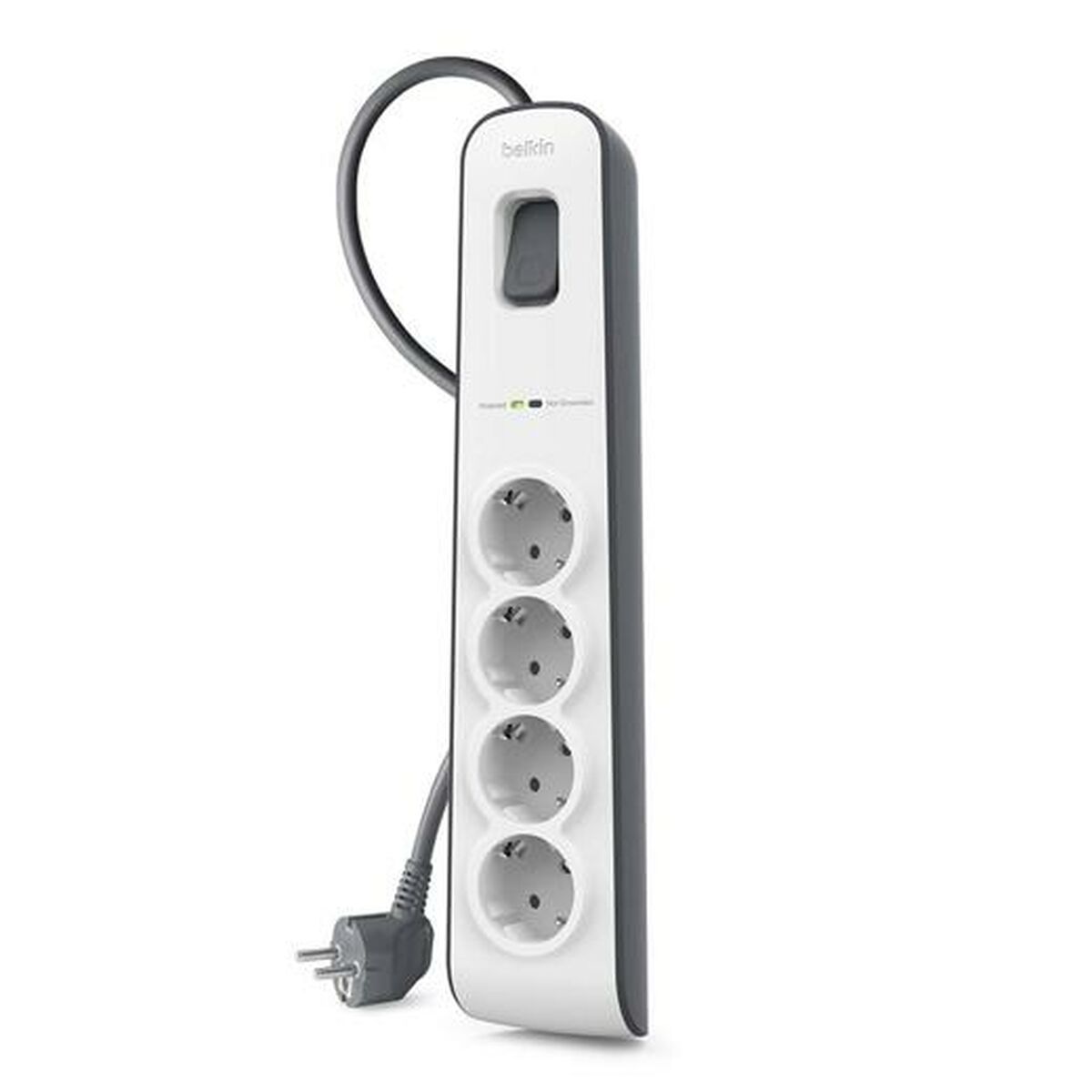 Image secondaire de Rallonge 4 prises Schuko avec interrupteur Belkin (2 m)