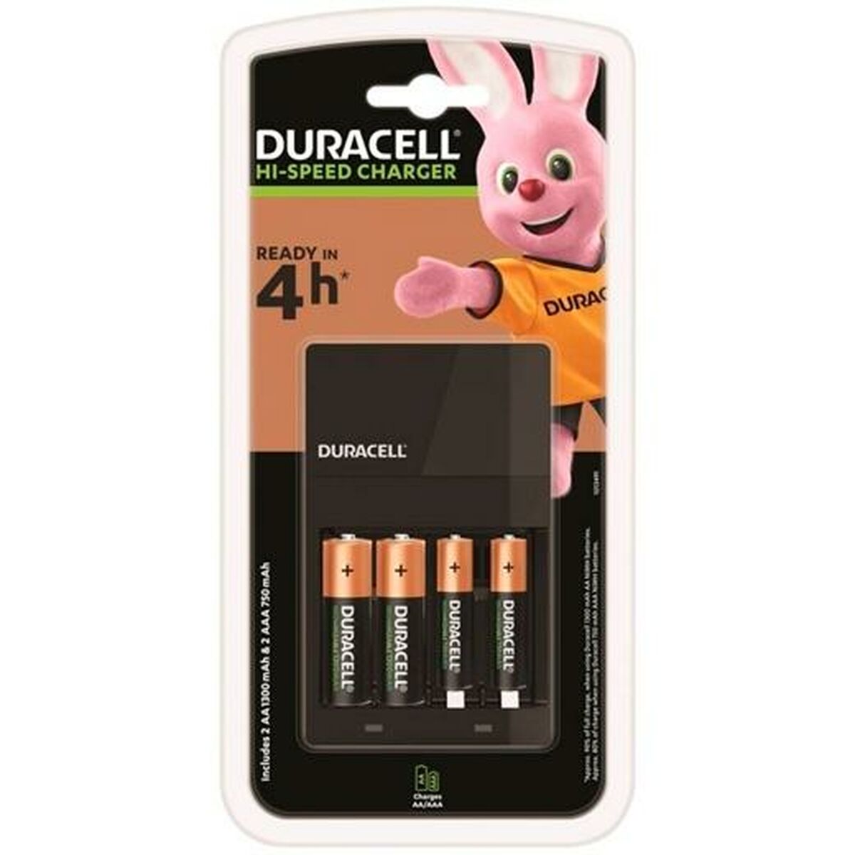 Kép Charger + Rechargeable Batteries DURACELL (3 Units)