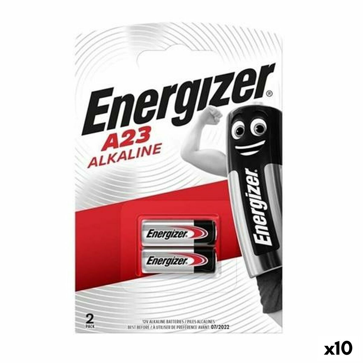 Afbeeldingen van Batteries Energizer 12 V LR23A 2 Pieces (10 Units)