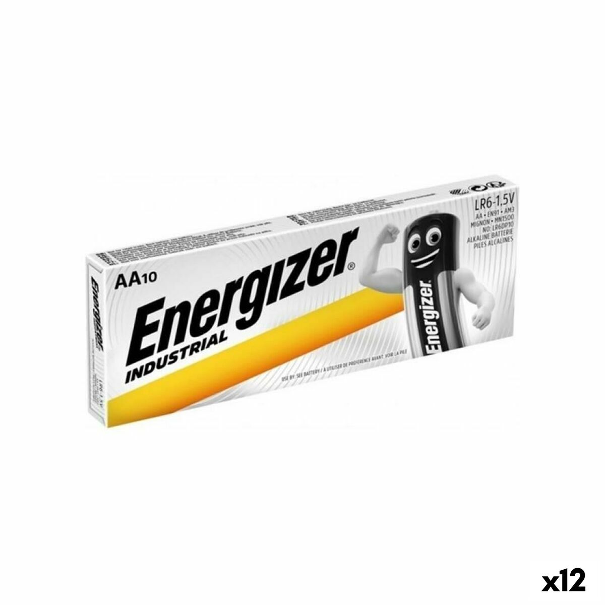 Alkaline Batteries Energizer 1,5 V AA LR6 (10 Pieces) (12 Units) Picture of Alkaline Batteries Energizer 1,5 V AA LR6 (10 Pieces) (12 Units)