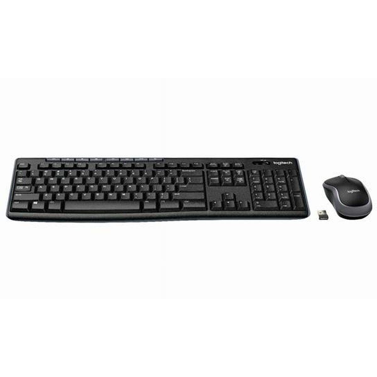 Afbeeldingen van Keyboard and Wireless Mouse Logitech DESKTOP MK270 Black Spanish Qwerty (6 Units)