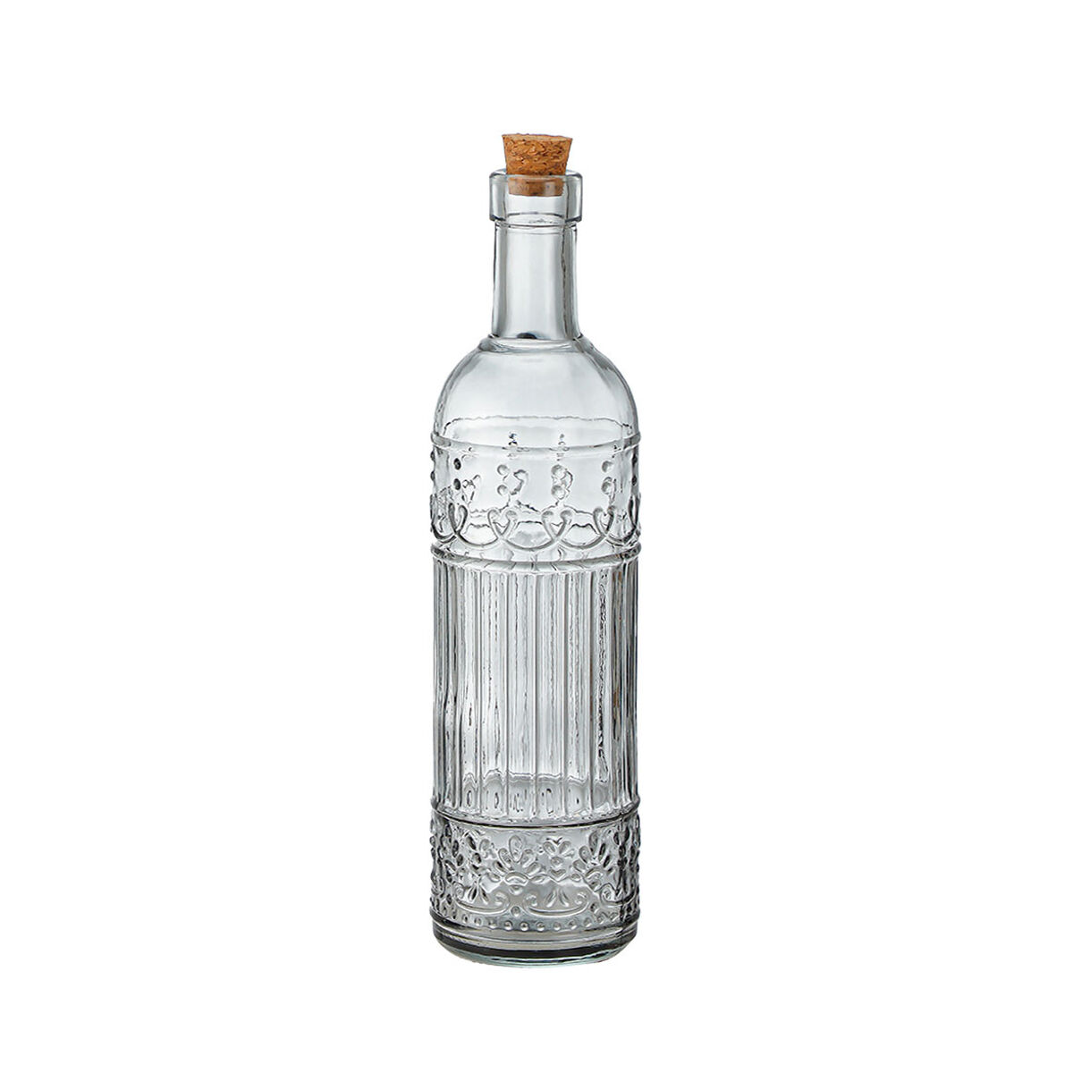 Glass Bottle La Mediterránea Cork Glass 1 L (12 Units), view 4