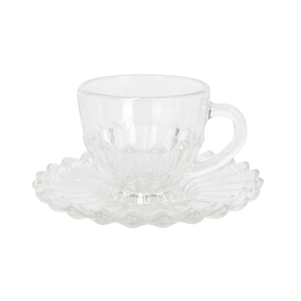 Coffee Set La Mediterránea Elianor Transparent 100 ml 6 Pieces (4 Units)
