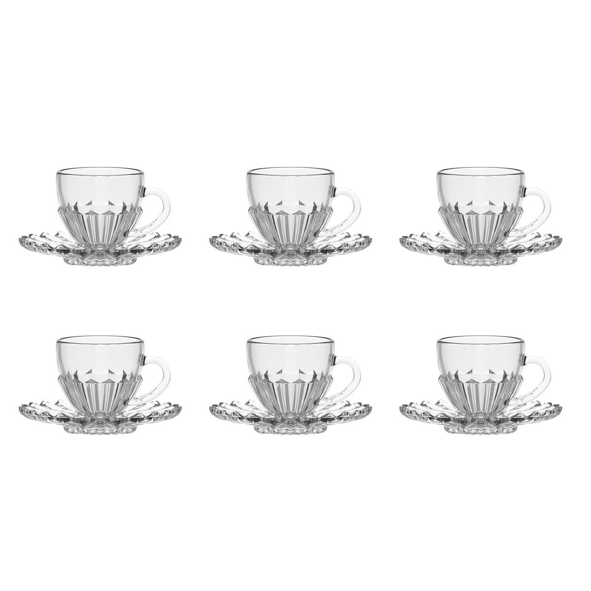 Coffee Set La Mediterránea Elianor Transparent 100 ml 6 Pieces (4 Units), view 3