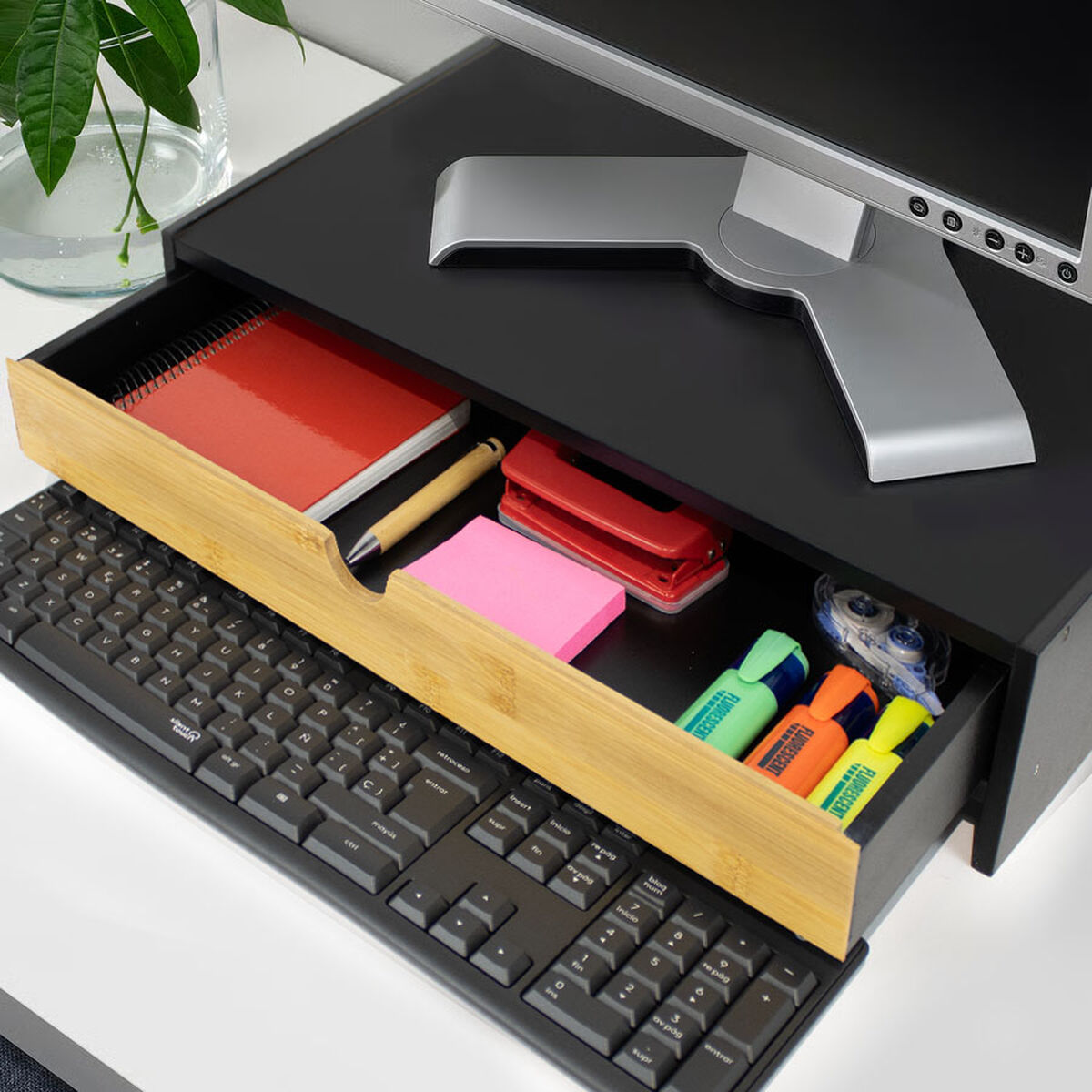 Picture of Screen Table Support Confortime 47 x 26 x 10 cm Brown Black (6 Units)