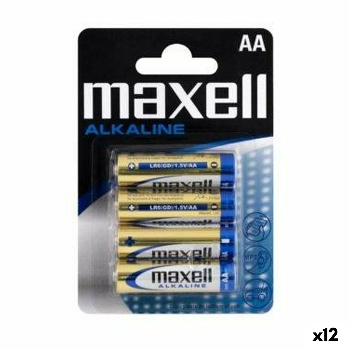 Afbeeldingen van Alkaline Batteries Maxell LR06 (12 Units)
