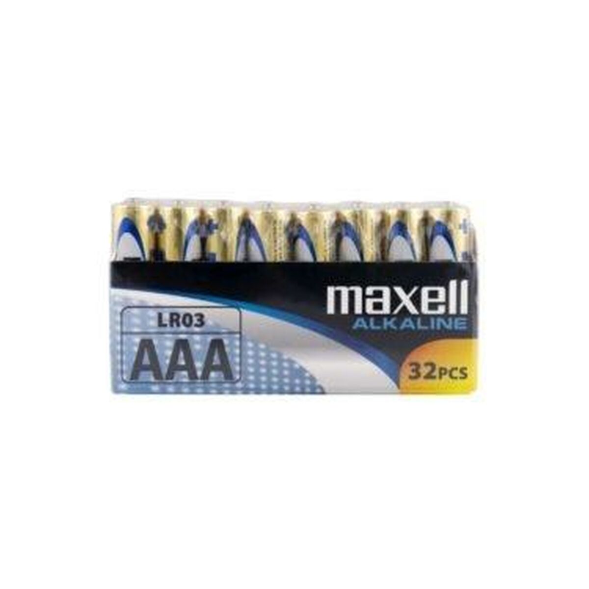 Afbeeldingen van LR03 Alkaline Batteries Maxell AAA (32 Pieces) (16 Units)