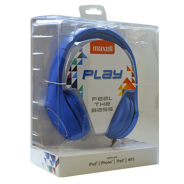Auriculares Maxell Play MXH-HP500 Azul Diadema