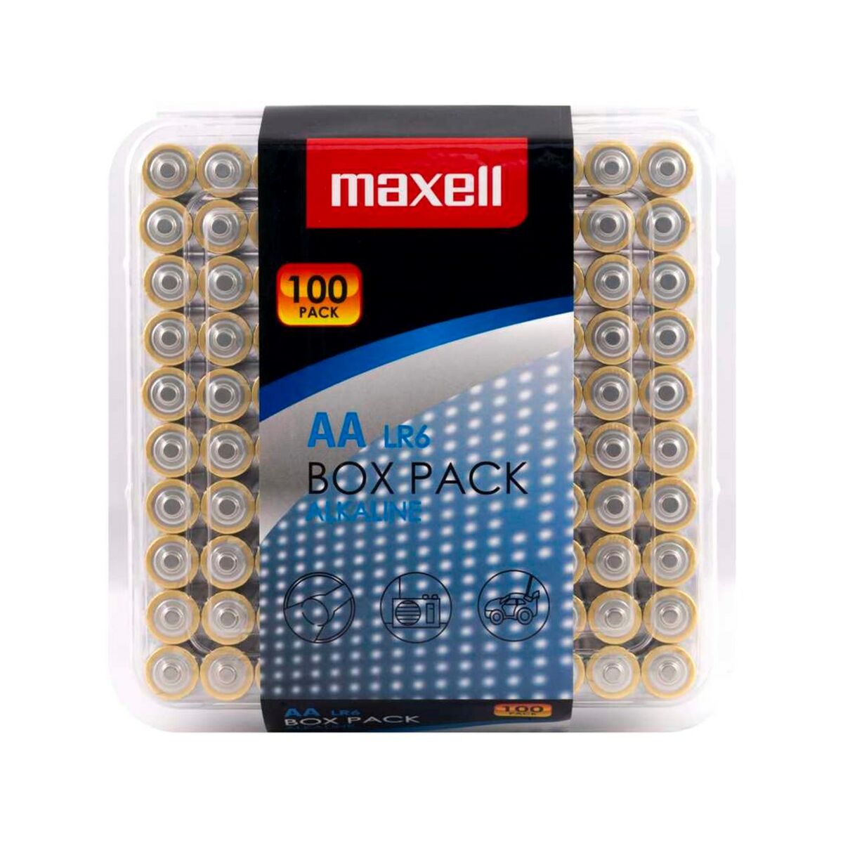 Afbeeldingen van Batteries Maxell MAXELL LR6 100PK BOX 1,5 V