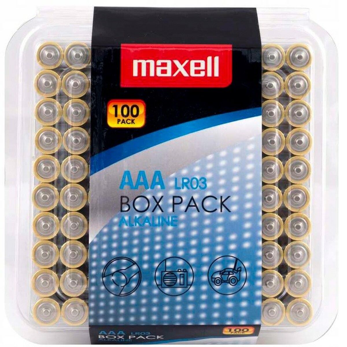 Afbeeldingen van Batteries Maxell 100PK BOX 1,5 V (100 Units)