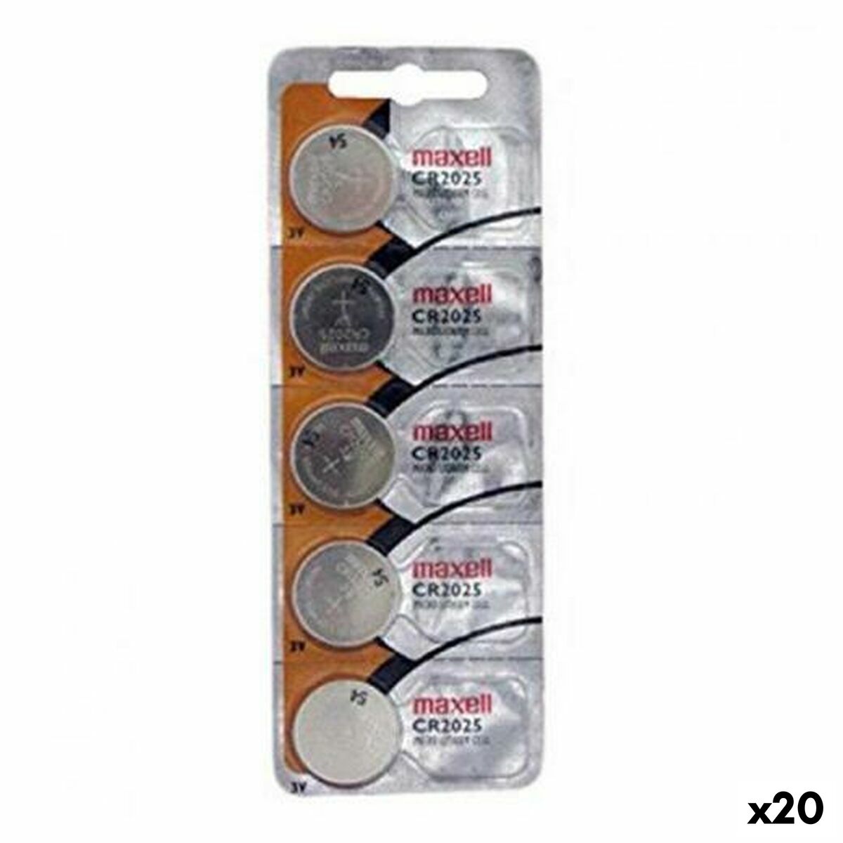 Kép Lithium Button Batteries Maxell 3 V CR2025 (5 Pieces) (20 Units)