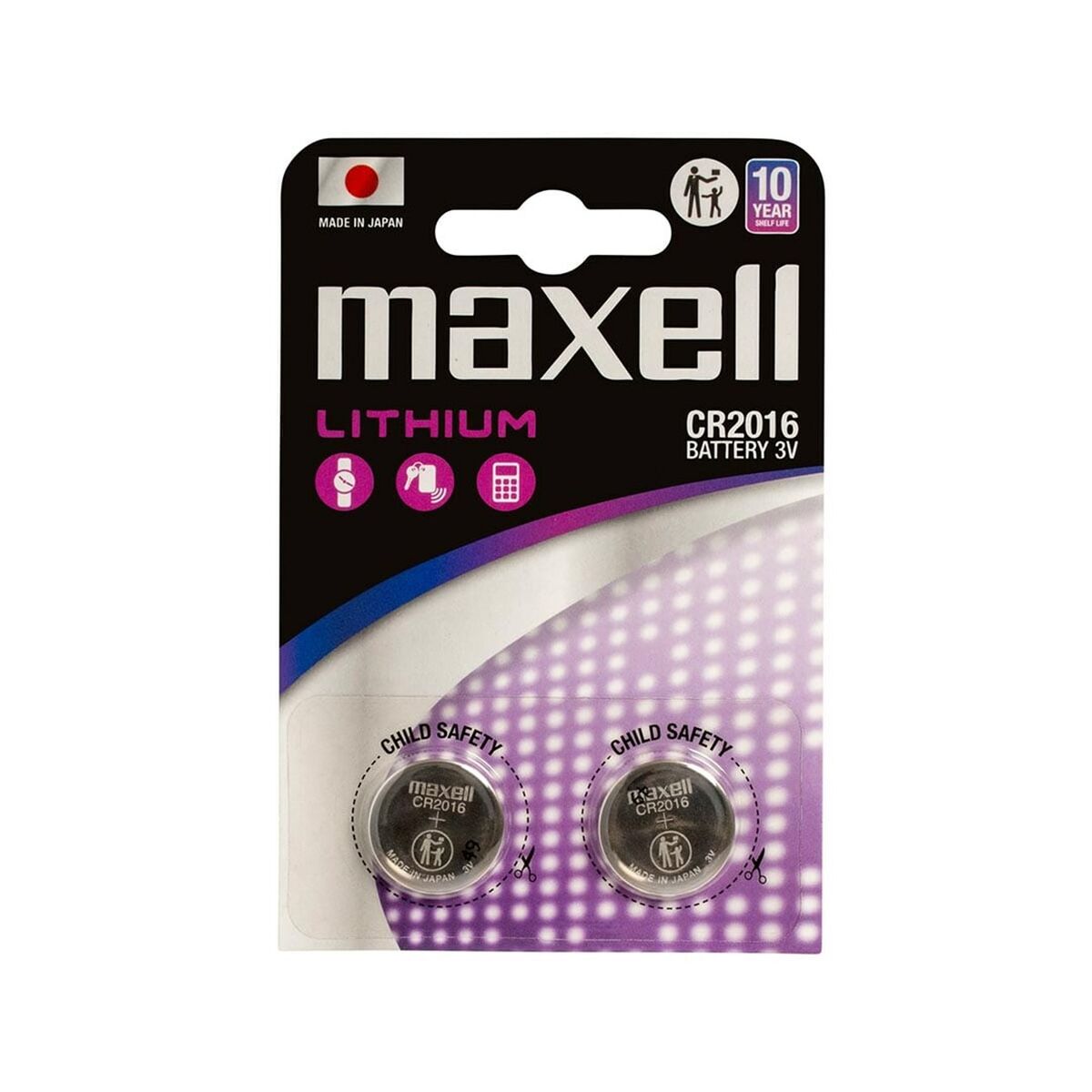 Afbeeldingen van Lithium Battery Maxell CR2016 90 mAh 3 V (2 Units)