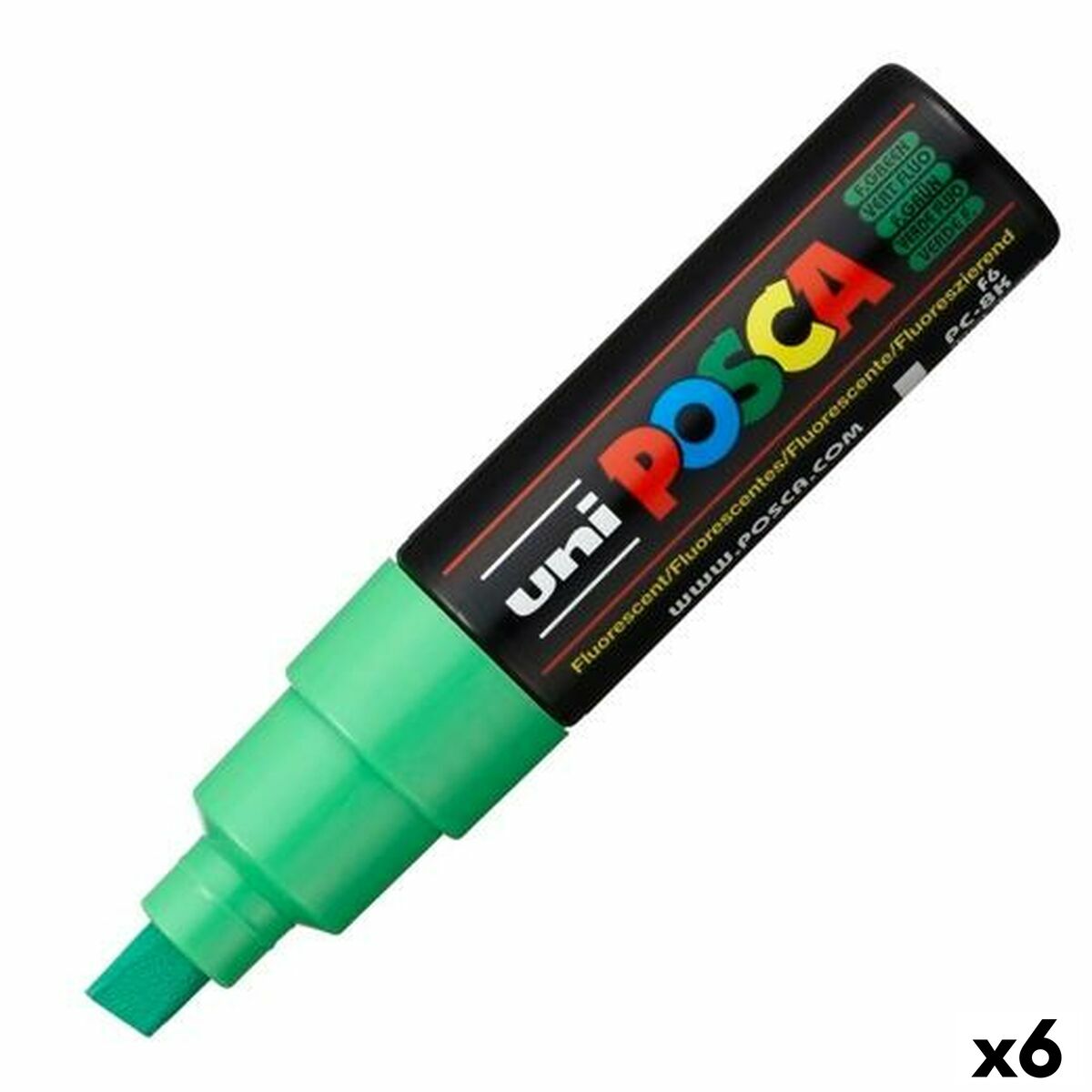 Μαρκαδόρος POSCA PC-8K Πράσινο (x6)