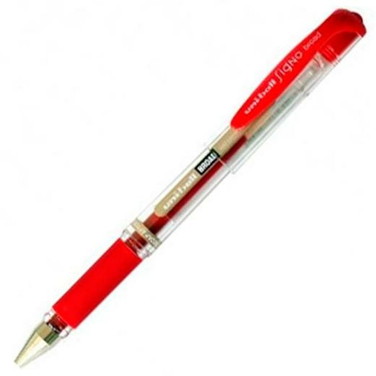 Στυλό υγρού μελανιού Uni-Ball Signo Broad UM-153 W Κόκκινο 0,6 mm (12 Τεμάχια)