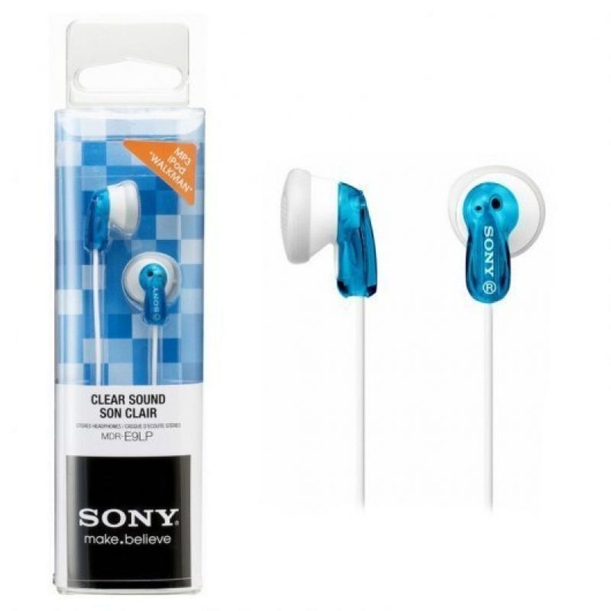 Kopfhörer Sony MDR-E9LP Blau Weiß - Thumbnail 2