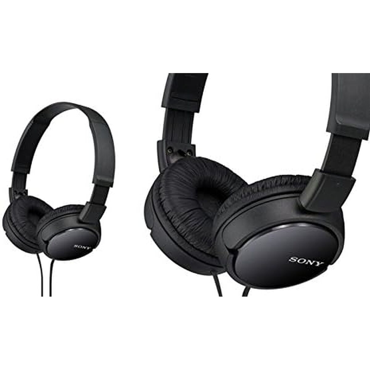 Headphones with Microphone Sony MDR-ZX110AP Black