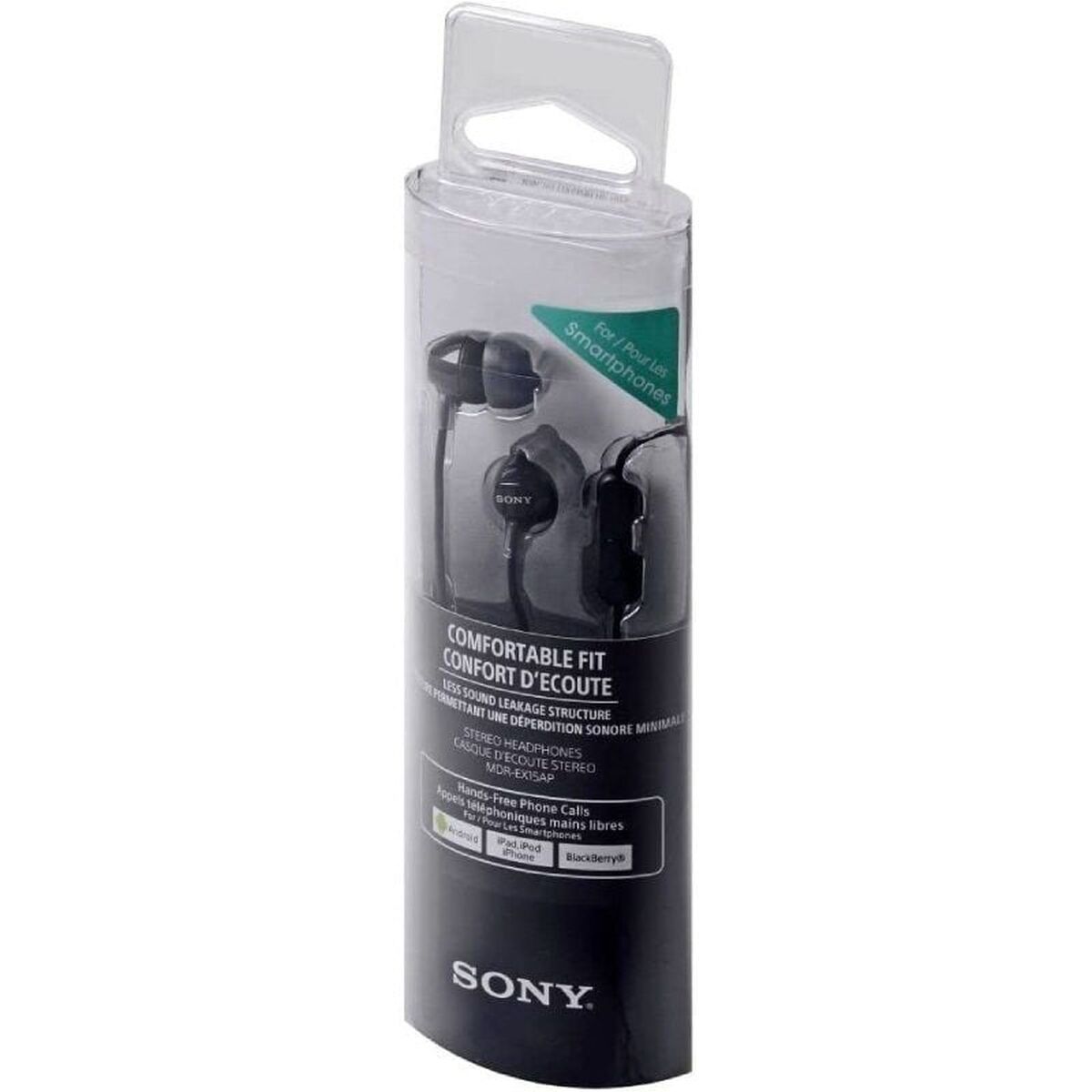 Headphones Sony MDR-EX15AP Black