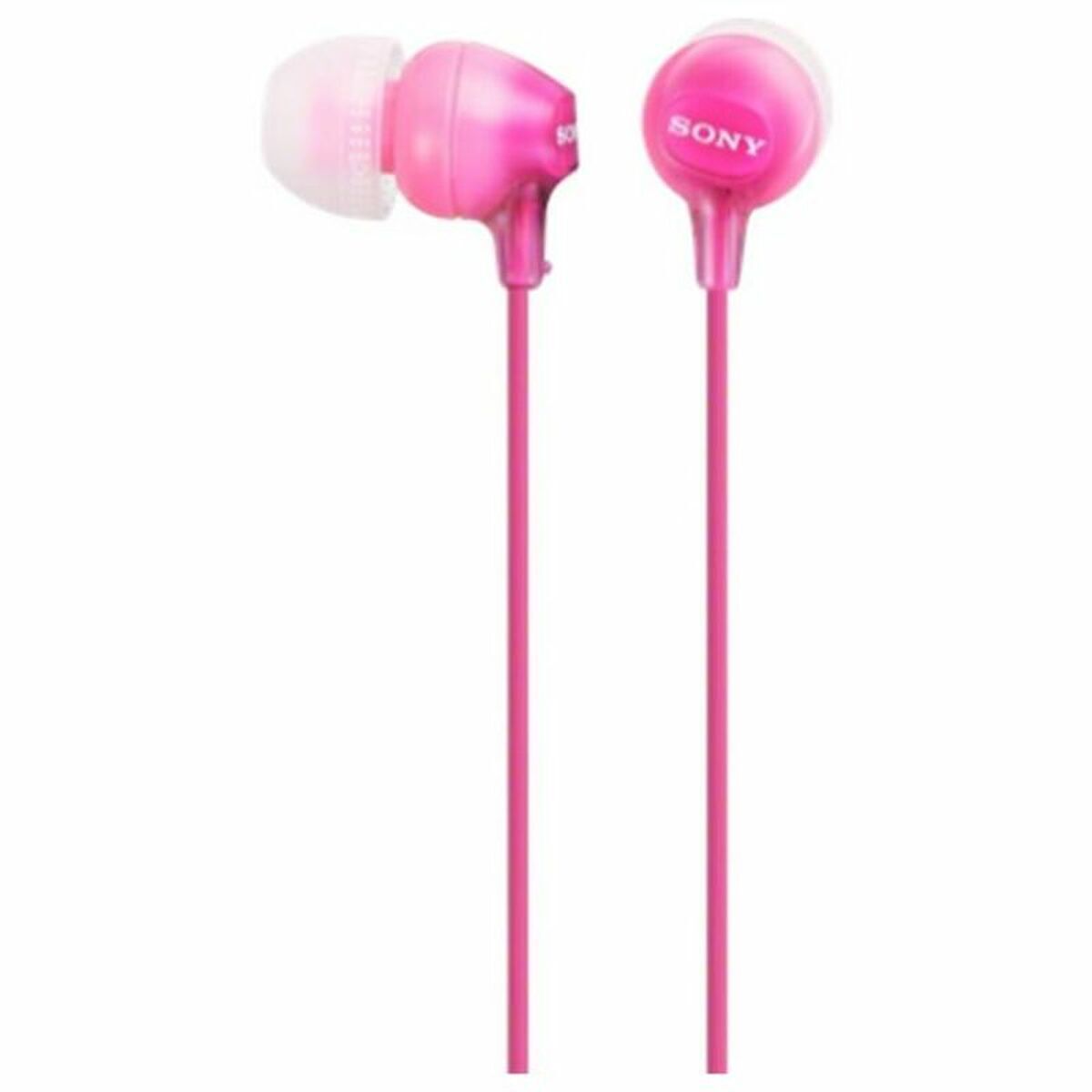 Obrazek Headphones with Microphone Sony MDR-EX15LP Pink