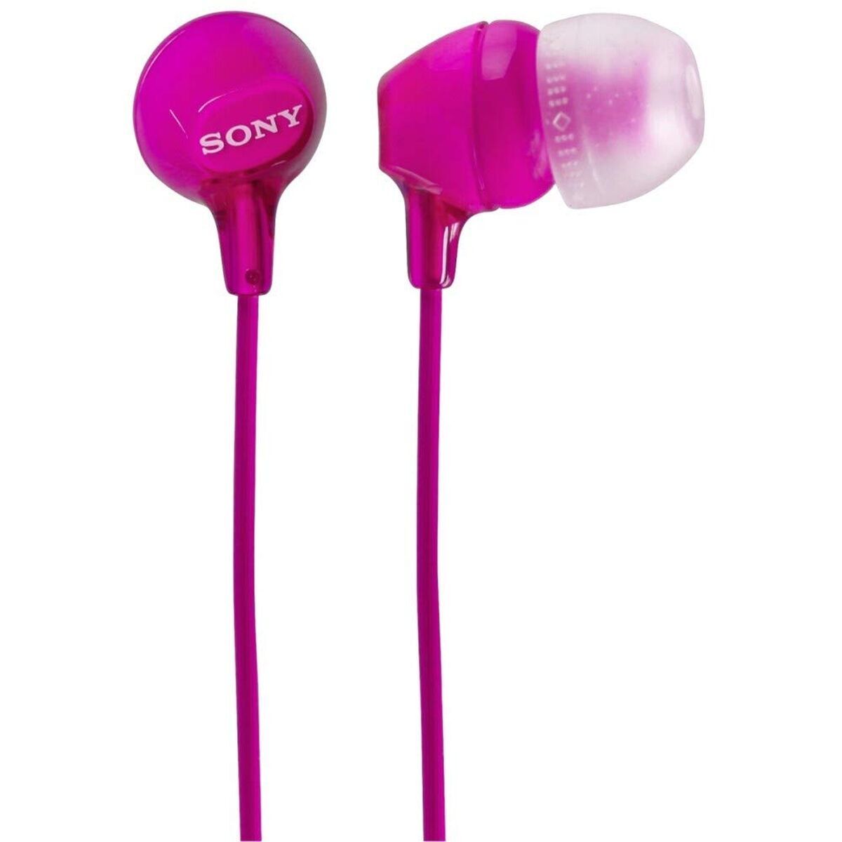 Obrazek Headphones with Microphone Sony MDR-EX15LP Pink
