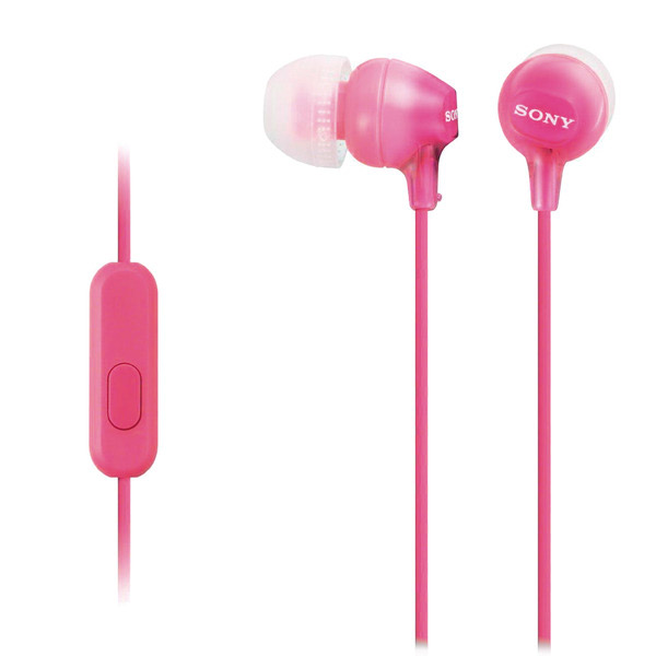 Headphones with Microphone Sony MDREX15APP Pink