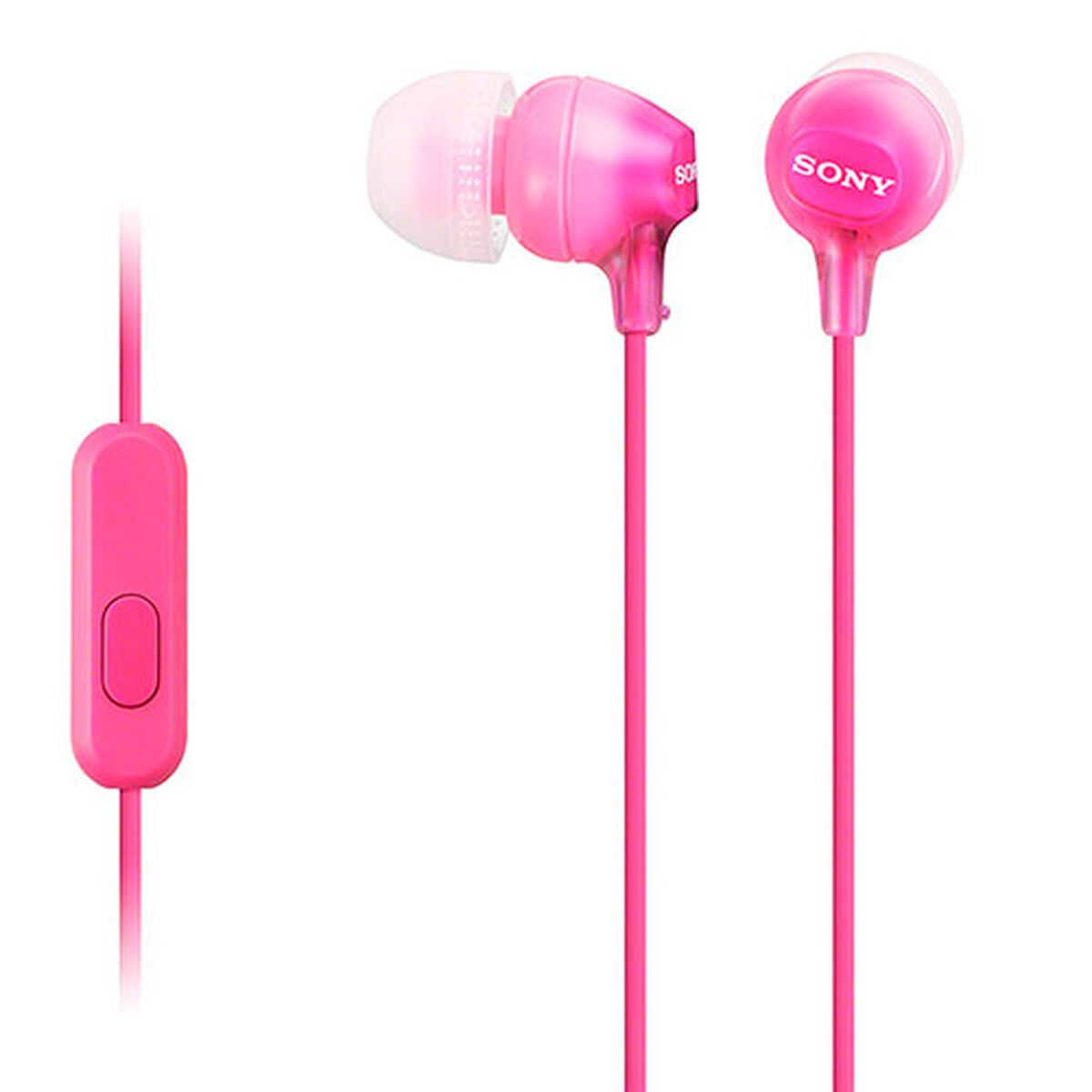 Obrazek Headphones with Microphone Sony MDR-EX15AP Pink