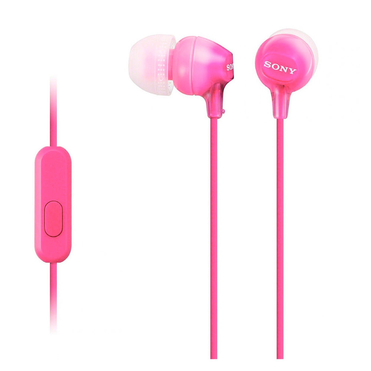 Obrazek Headphones with Microphone Sony MDR-EX15AP Pink