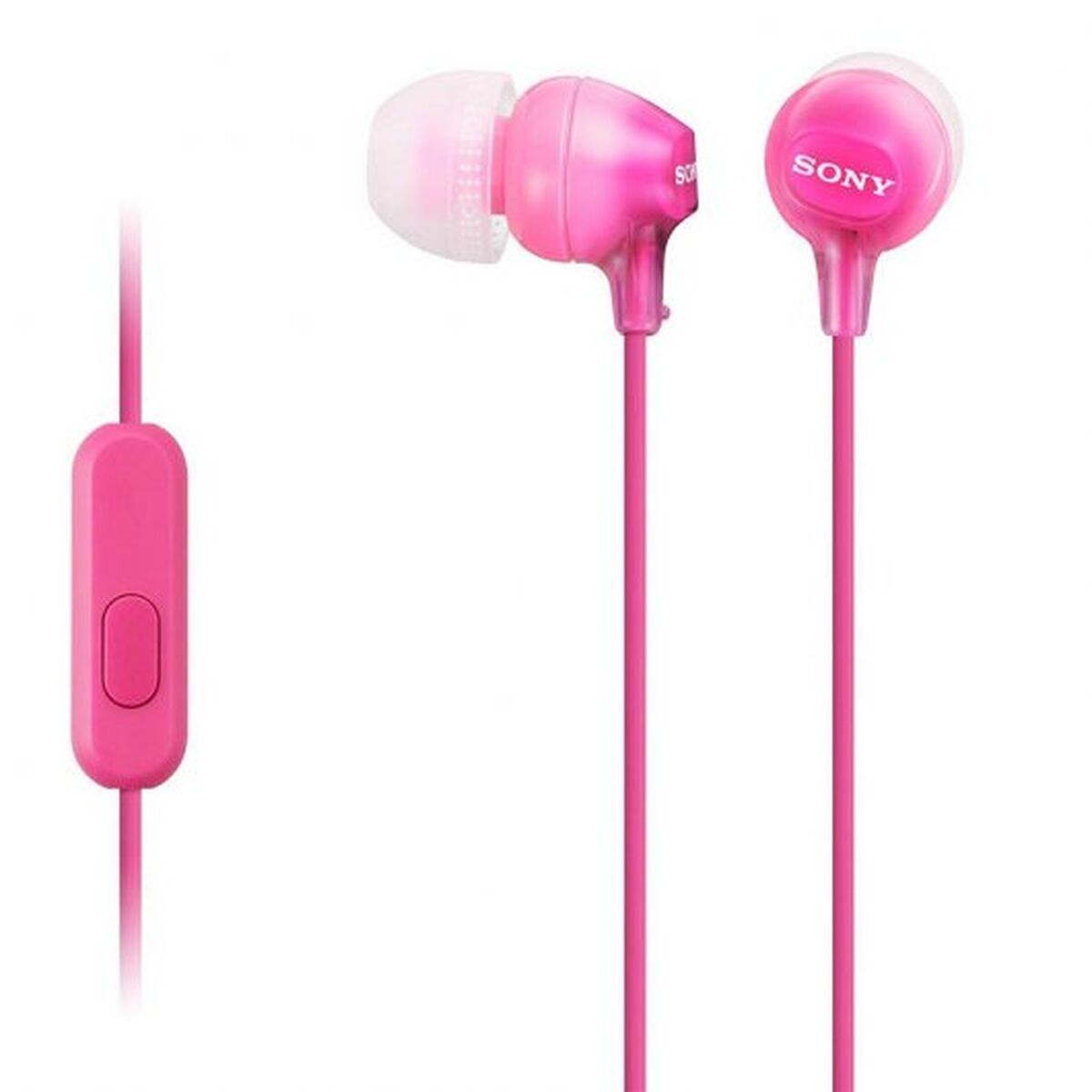 Obrazek Headphones with Microphone Sony MDR-EX15AP Pink